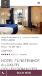 Mobile Screenshot of hotelfuerstenhofleipzig.com